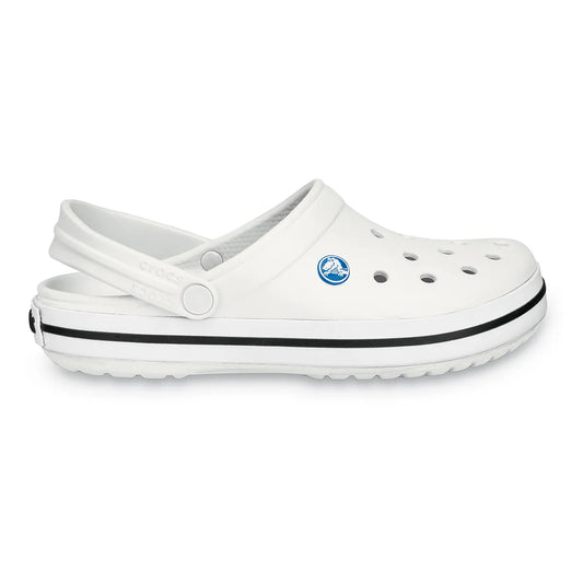 crocs crocband clog πλάγια όψη εξωτερική πλευρά, χρώμα λεύκο