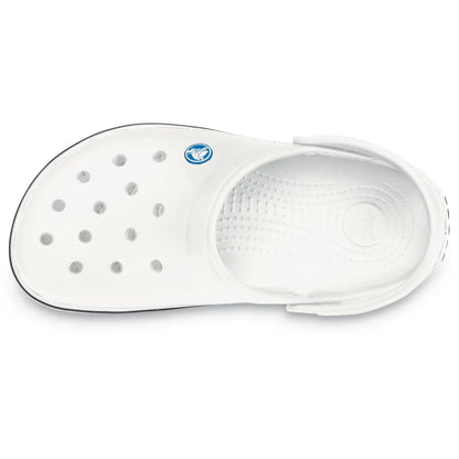 crocs crocband clog πάνω όψη, χρώμα λεύκο