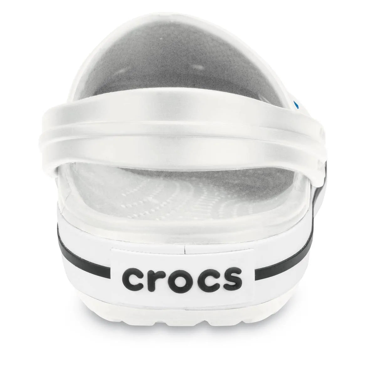 crocs crocband clog πίσω όψη ζευγάρι, χρώμα λεύκο