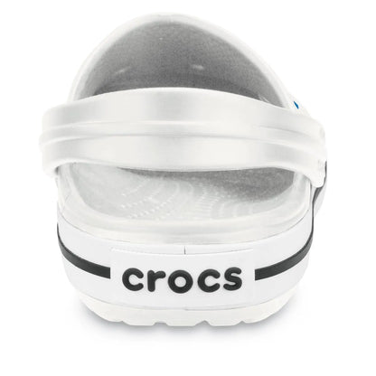 crocs crocband clog πίσω όψη ζευγάρι, χρώμα λεύκο