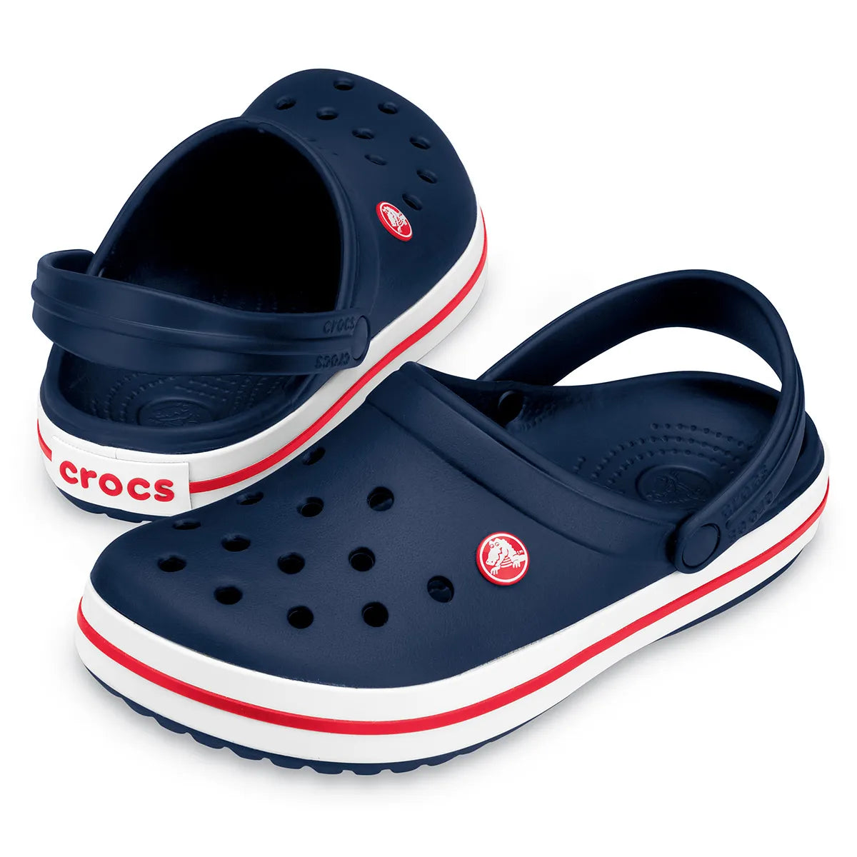 crocs crocband clog όψη 3/4 εσωτερική πλευρά, χρώμα navy