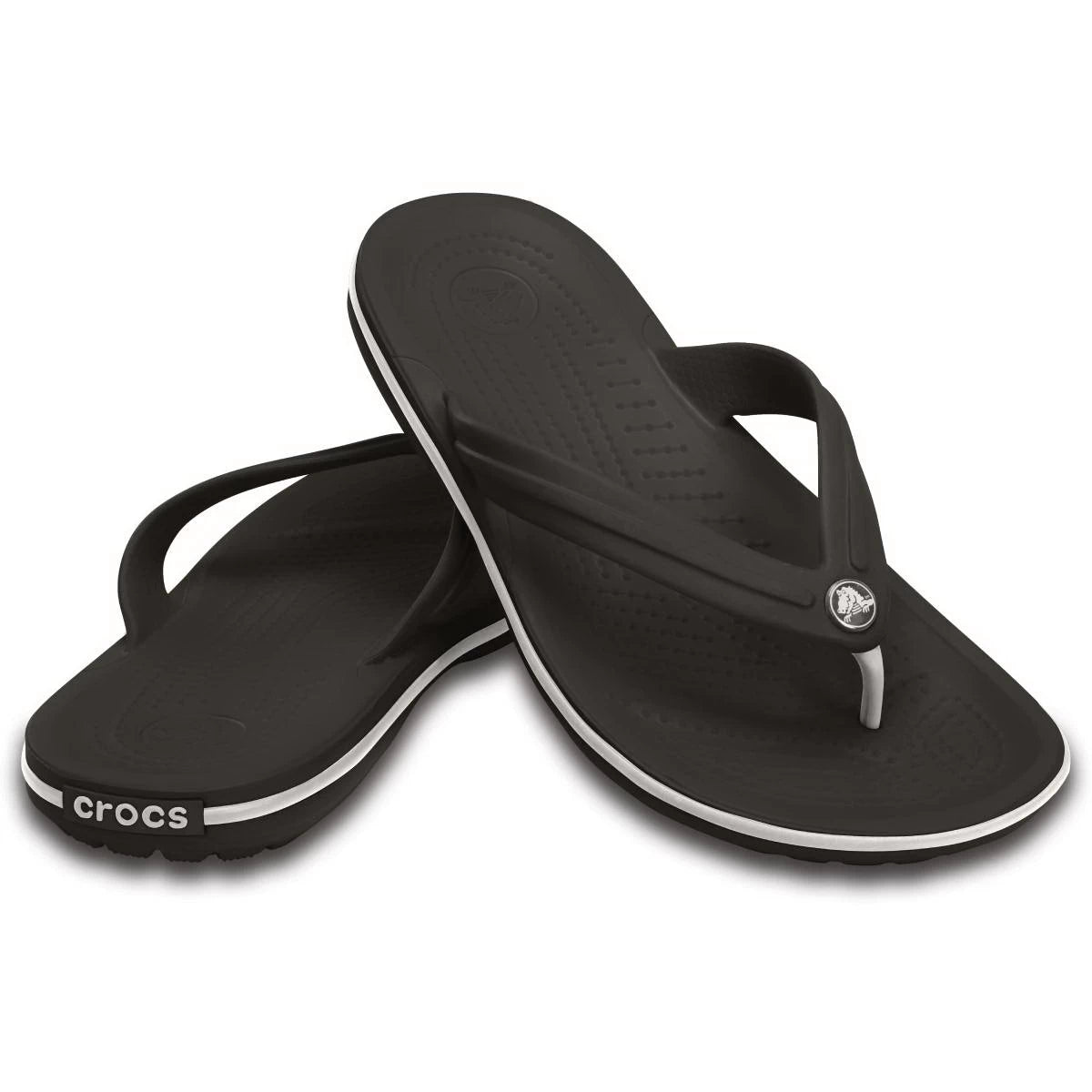 Crocs Crocband Flip Unisex Ανατομική Σαγιονάρα Μαύρη 001