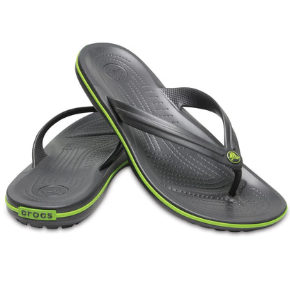 Crocs Crocband Flip Unisex Ανατομική Σαγιονάρα Ανθρακί OA1