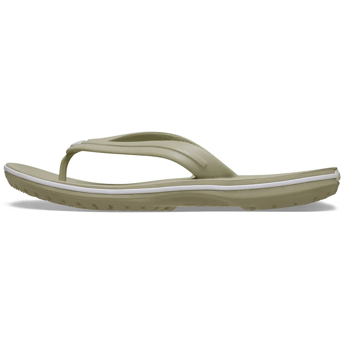 Crocs Crocband Flip μπεζ πλάγια έξω νο2