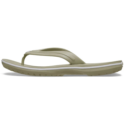 Crocs Crocband Flip μπεζ πλάγια έξω νο2