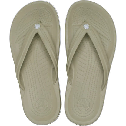 Crocs Crocband Flip μπεζ πάνω όψη