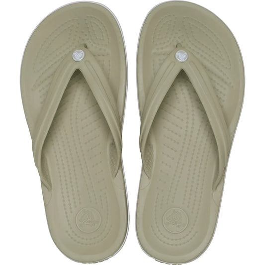Crocs Crocband Flip μπεζ πάνω όψη