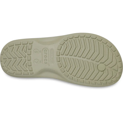 Crocs Crocband Flip μπεζ κάτω όψη σόλας