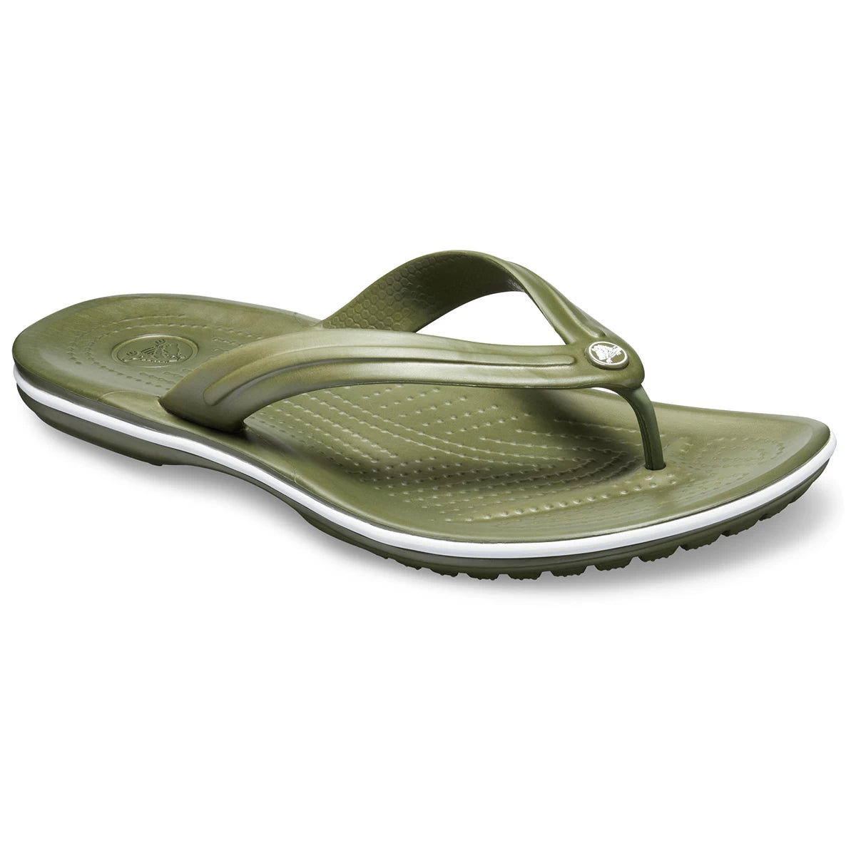 Crocs Crocband Flip Unisex Ανατομική Σαγιονάρα Λαδί