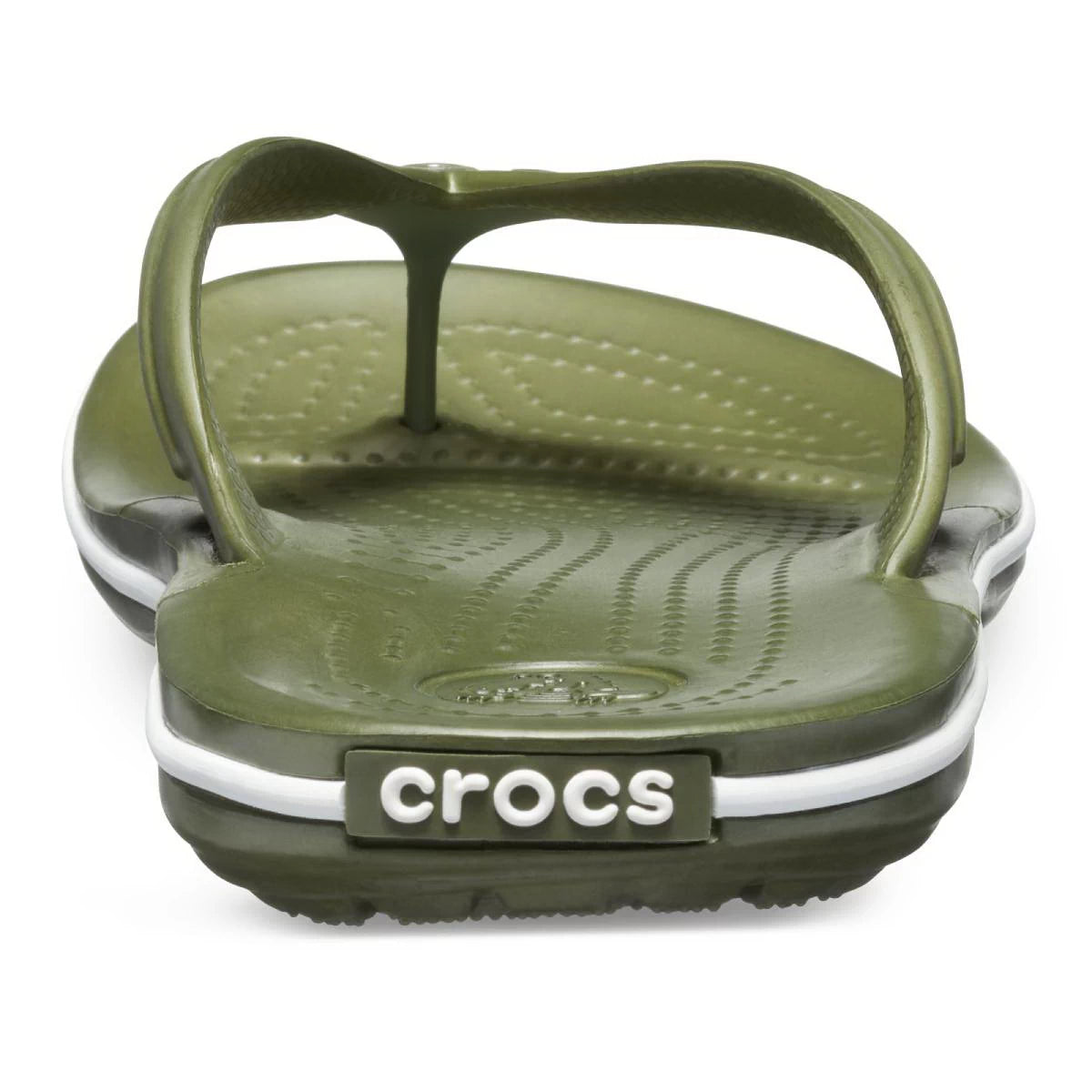 Crocs Crocband Flip Unisex Ανατομική Σαγιονάρα Λαδί