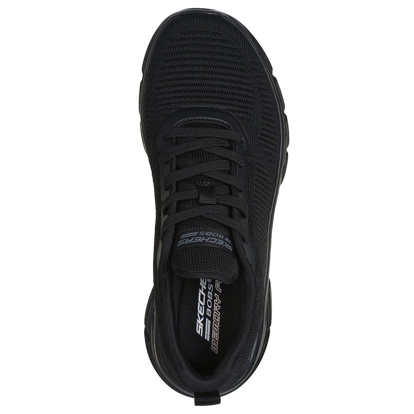 skechers bobs b flex hi flying hi πάνω όψη ζευγάρι σε μαύρο χρώμα