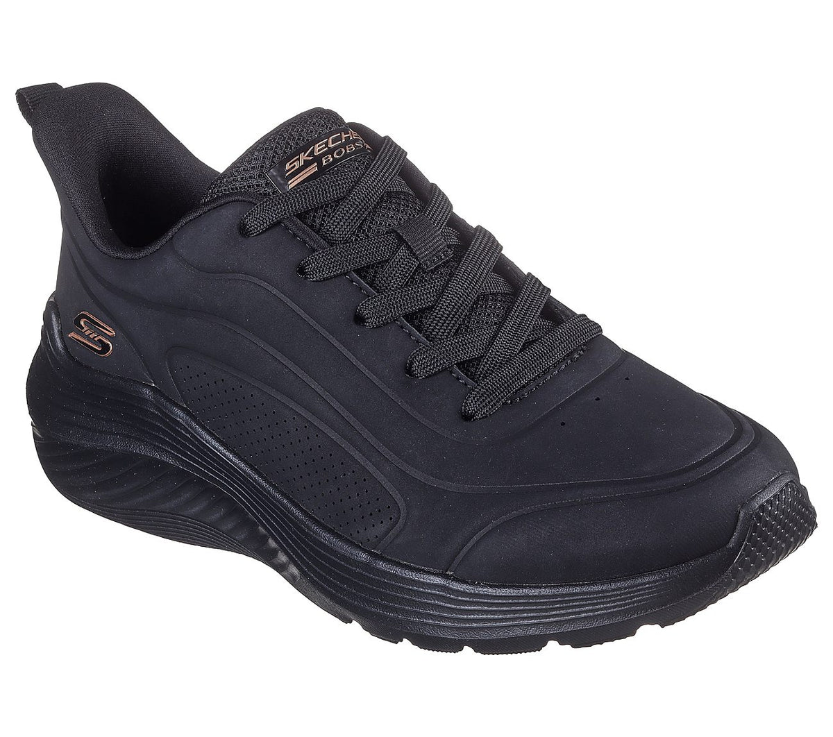 Skechers BOBS Squad Waves 117485-BBK γυναικεία sneakers 3/4 έξω