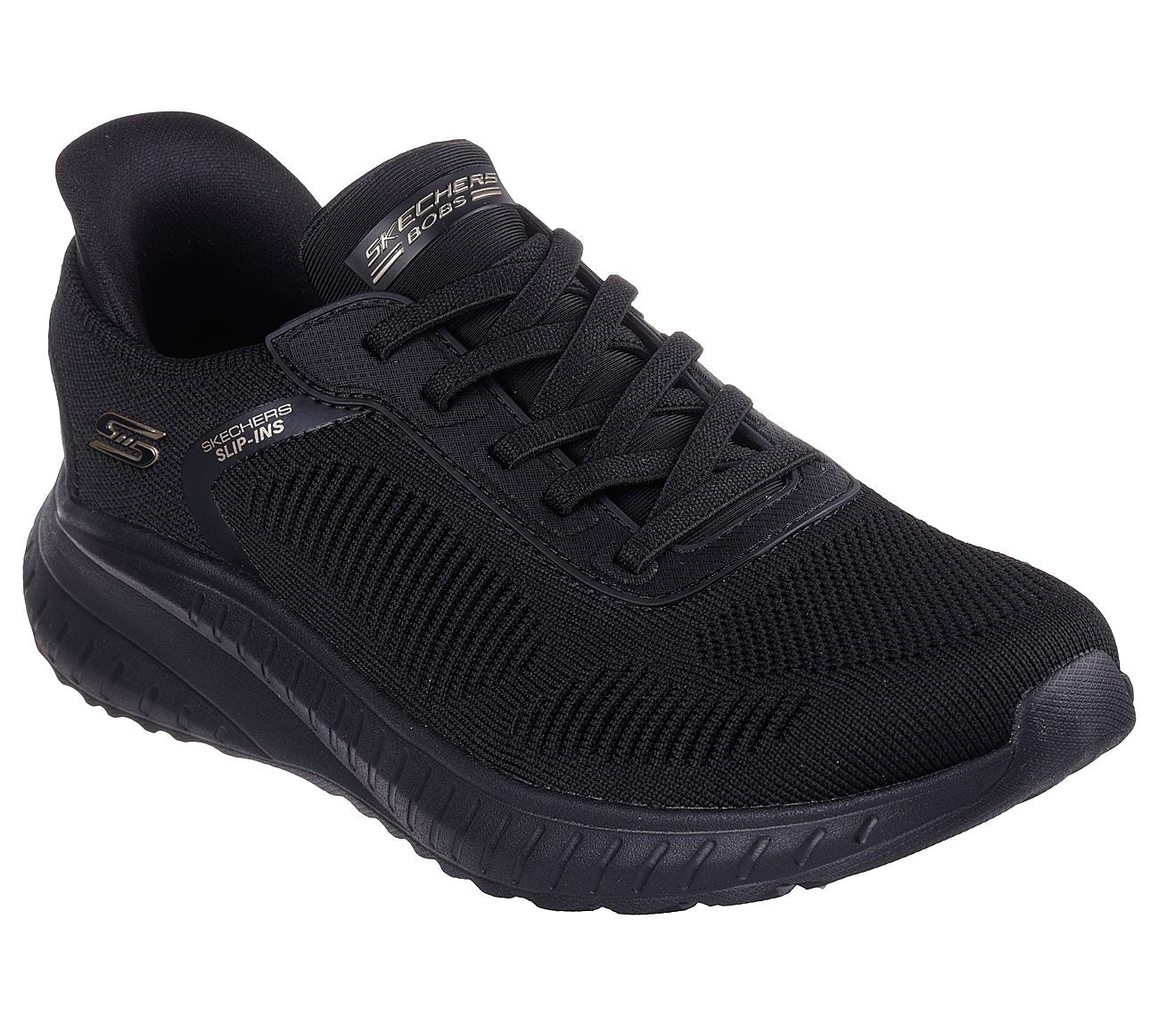 Skechers Bobs Squad Chaos - Current Muse Γυναικεία Sneakers Μαύρα