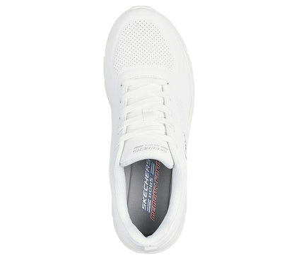 skechers bobs b flex lo cool ease πάνω όψη ζευγάρι, λευκό χρώμα
