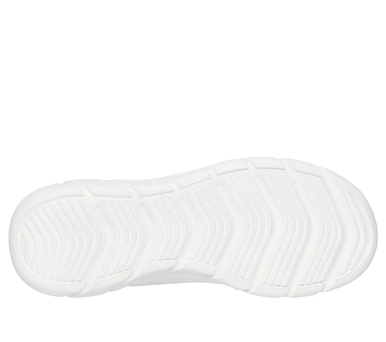 skechers bobs b flex lo cool ease κάτω όψη σόλας, λευκό χρώμα