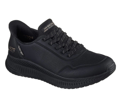 Skechers Bob's Squad 4 - Key Look Γυναικέια Sneakers Slip-Ins Μαύρα