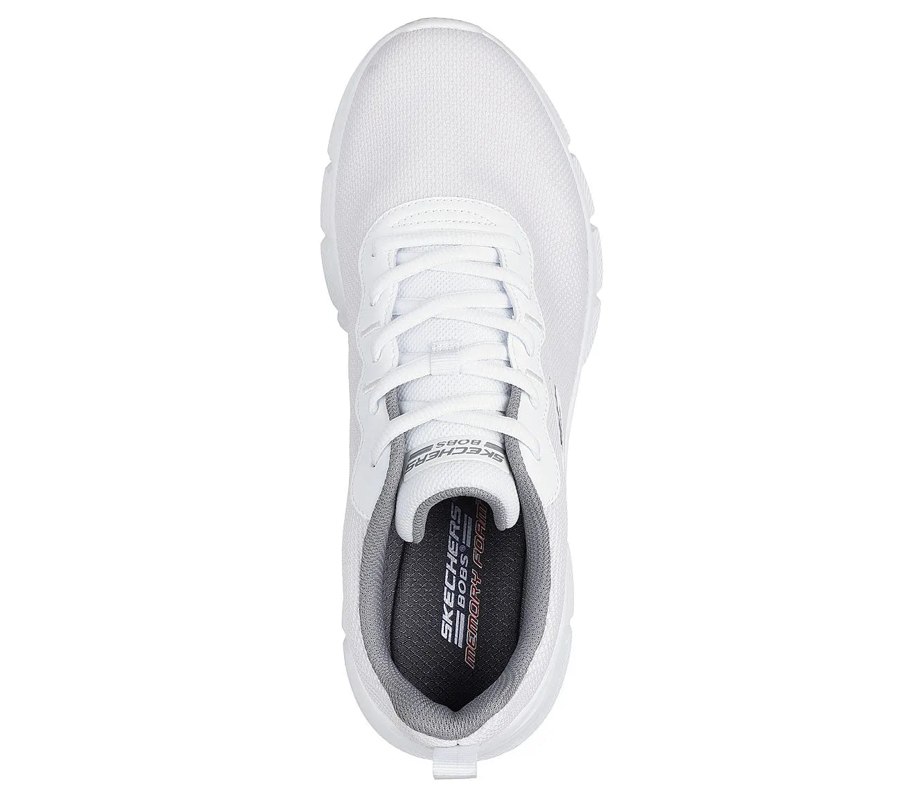 skechers bobs b flex icy edge πάνω όψη ζευγάρι σε Λευκό χρώμα