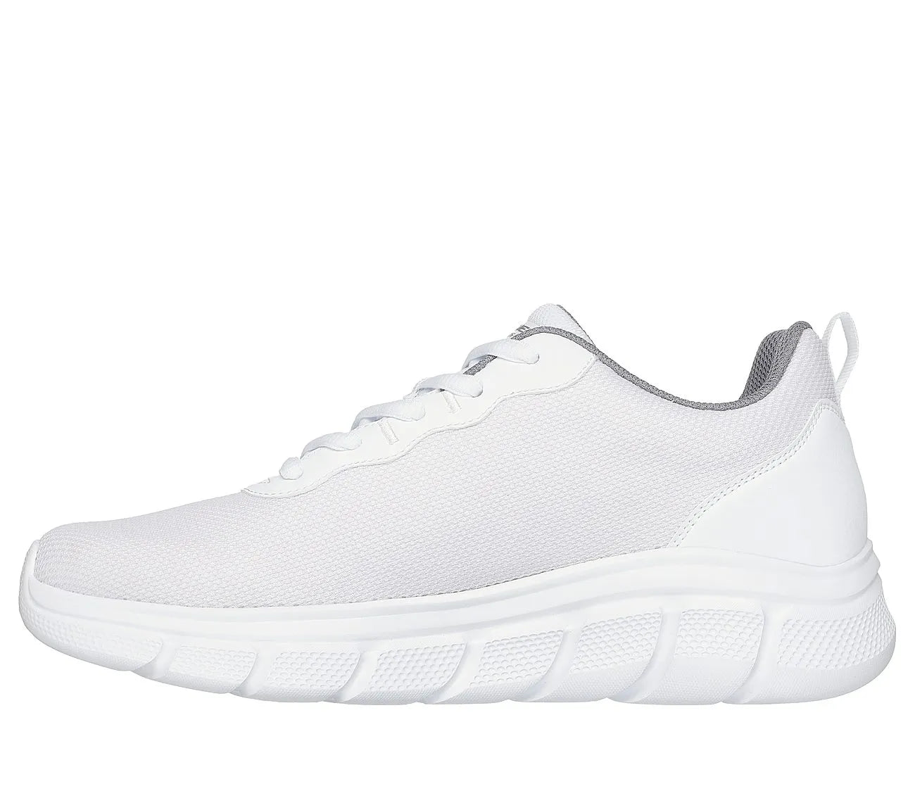 skechers bobs b flex icy edge πλάγια όψη εσωτερική πλευρά σε Λευκό χρώμα