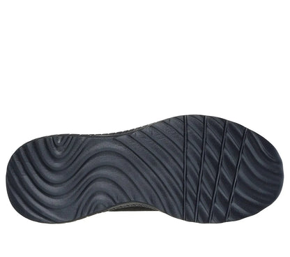 Skechers BOBS Squad Chaos Tough Talk μαύρα sneakers, κάτω όψη σόλας