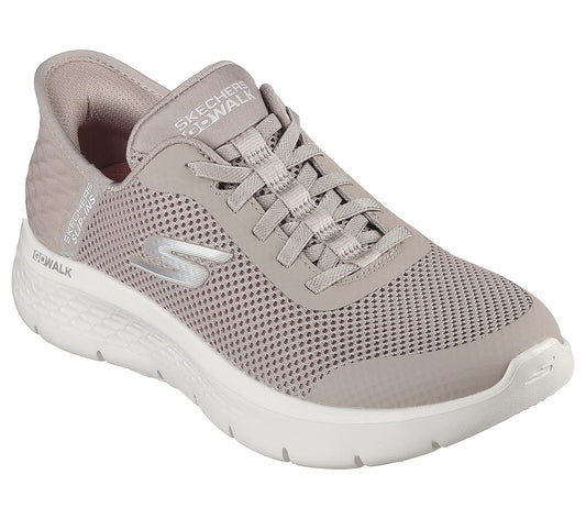 Skechers Slip-Ins Go Walk Flex - Grand Entry Γυναικείο Αθλητικό Taupe