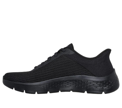 skechers go walk flex carla slip ins πλάγια όψη εσωτερική πλευρά, μαύρο χρώμα
