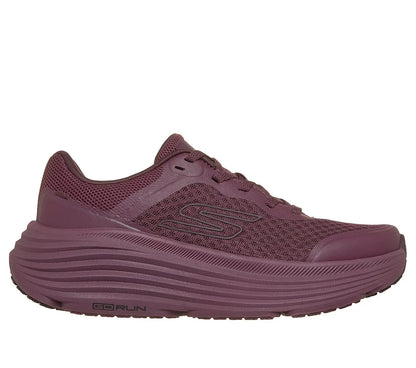 Skechers Max Cushioning Endeavour 129470-BURG Burgundy γυναικεία sneakers πλάγια έξω