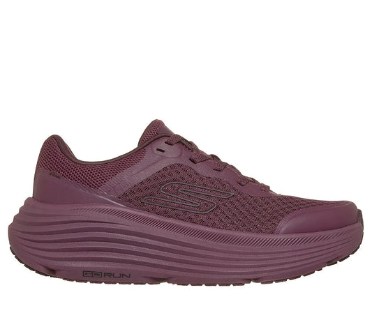 Skechers Max Cushioning Endeavour 129470-BURG Burgundy γυναικεία sneakers πλάγια έξω