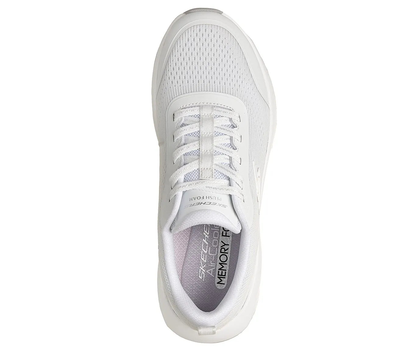 skechers plush foam πάνω όψη ζευγάρι, λευκό χρώμα