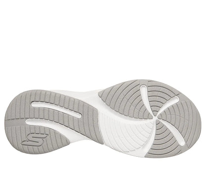 skechers plush foam κάτω όψη σόλας, λευκό χρώμα