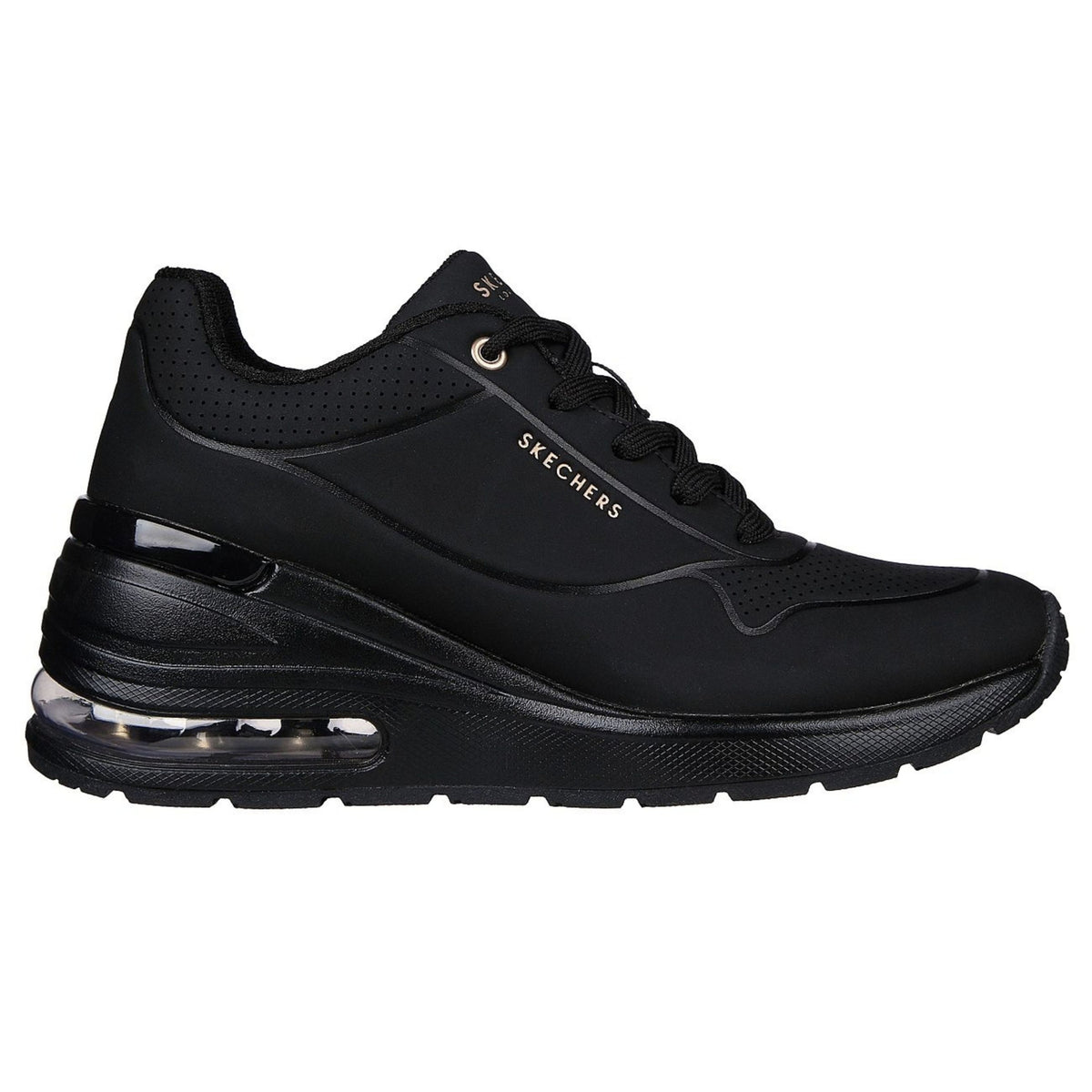 Skechers Million Air Elevated Air 155401-BBK γυναικεία sneakers πλάγια έξω