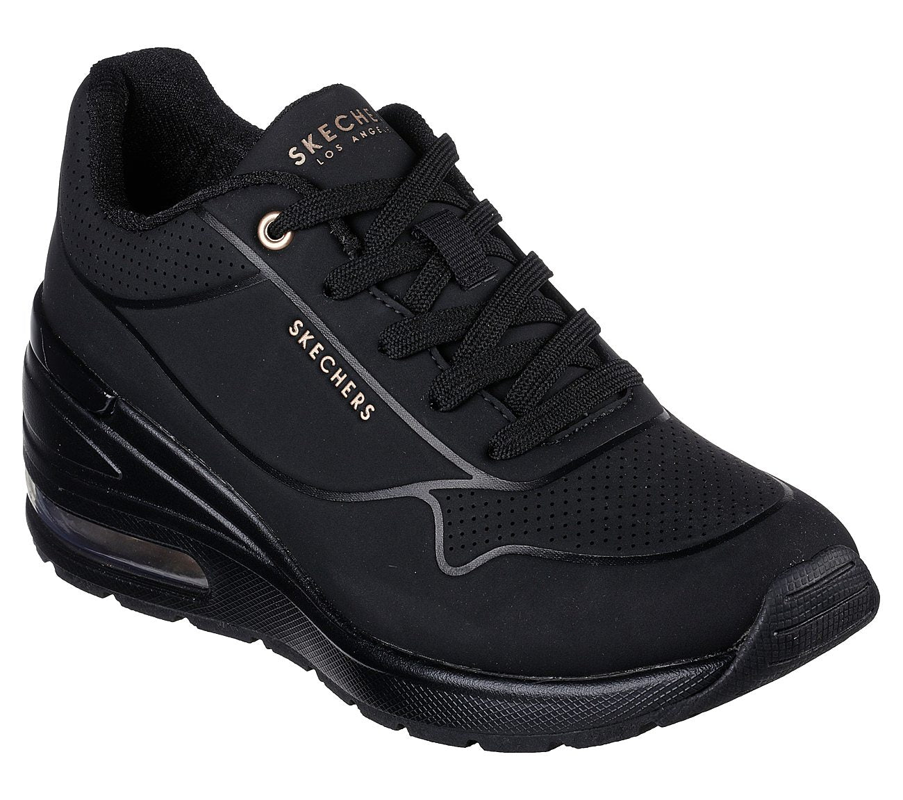 Skechers Million Air Elevated Air 155401-BBK γυναικεία sneakers 3/4 έξω