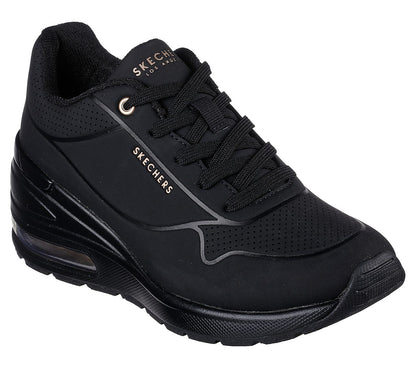 Skechers Million Air Elevated Air 155401-BBK γυναικεία sneakers 3/4 έξω