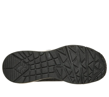 Skechers Uno Wedge - Safari Daze μαύρο κάτω όψη σόλας
