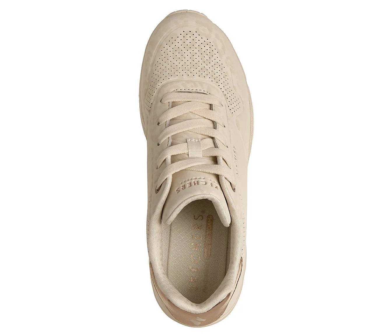 Skechers Uno Wedge - Safari Daze Off White πάνω όψη