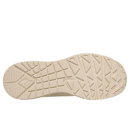 Skechers Uno Wedge - Safari Daze Off White κάτω όψη σόλας