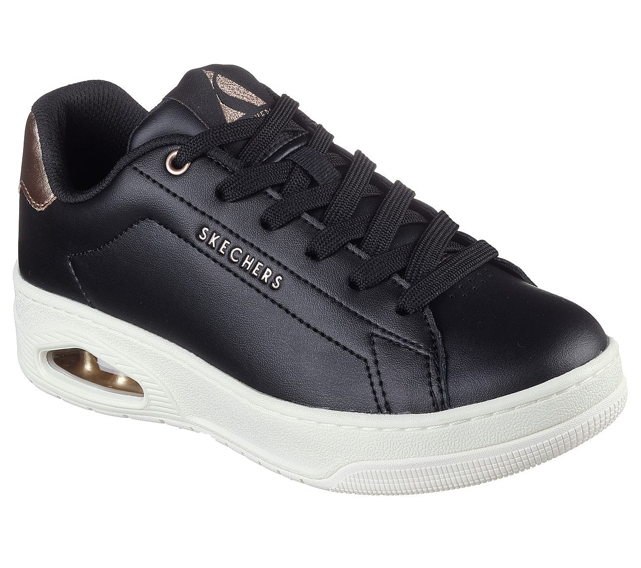 Skechers Uno Court Γυναικεία Sneakers Μαύρα