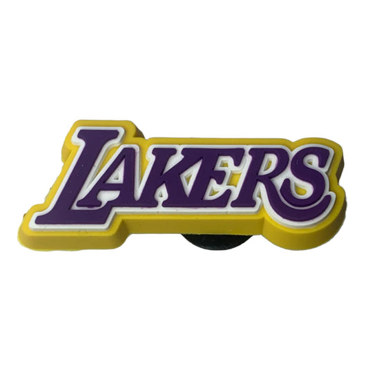 JIBBITZ™ NBA Lakers – διακοσμητικό για Crocs με το λογότυπο των Los Angeles Lakers, μπροστινή όψη