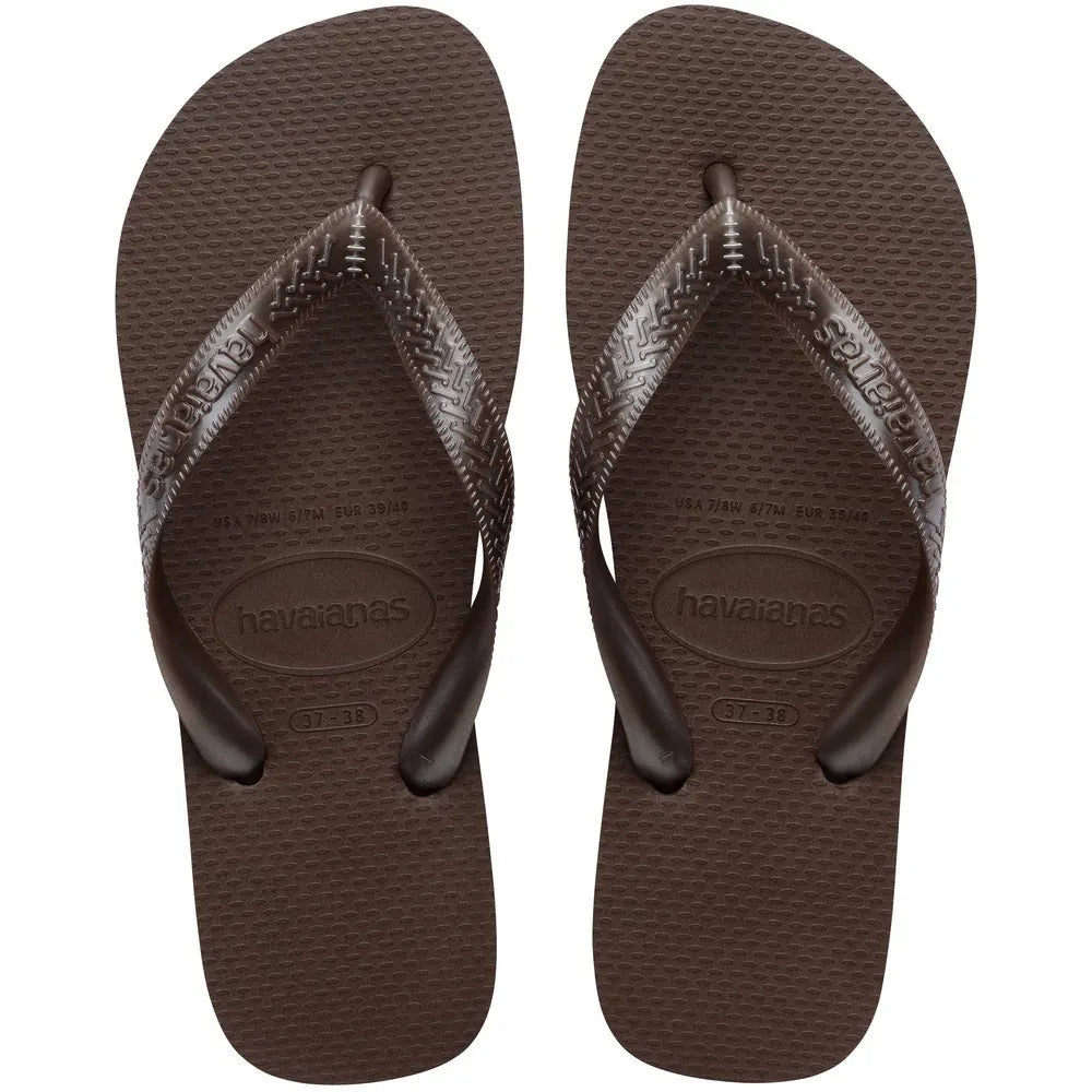 Havaianas Top Tiras FC Dark Brown πάνω όψη