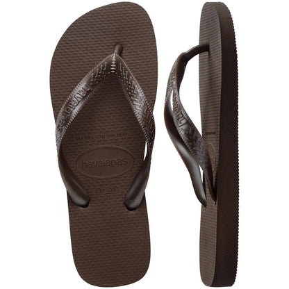 Havaianas Top Tiras FC Dark Brown πλάγια έξω ζευγάρι