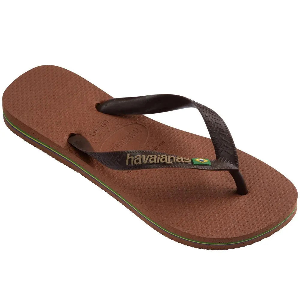 Havaianas Brasil Logo Rust Coffee 3/4 έξω