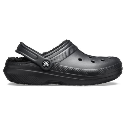 Crocs Classic Lined Clog Unisex Ανατομικό Σαμπό Με Γούνα Μαύρο 060