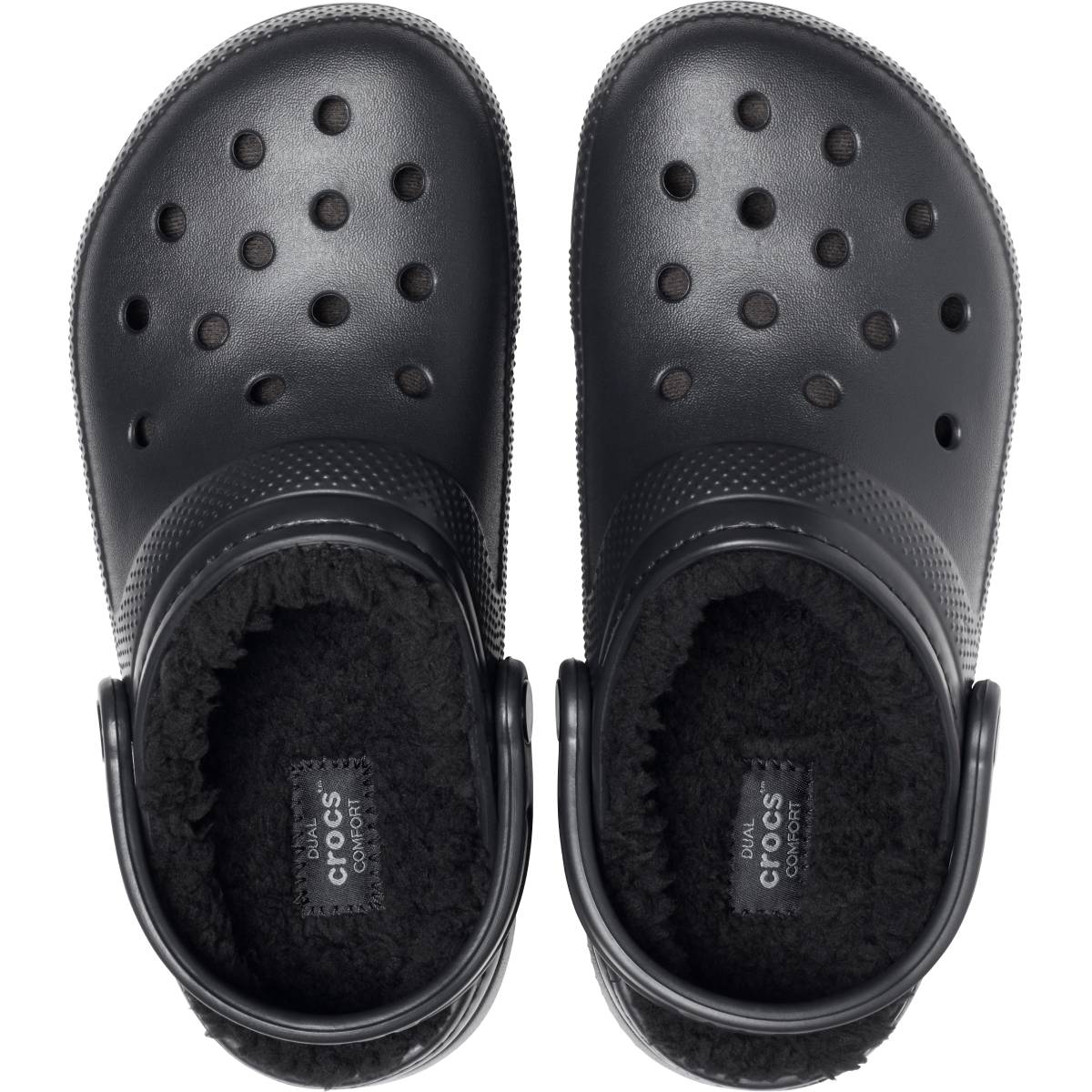 Crocs Classic Lined Clog Unisex Ανατομικό Σαμπό Με Γούνα Μαύρο 060