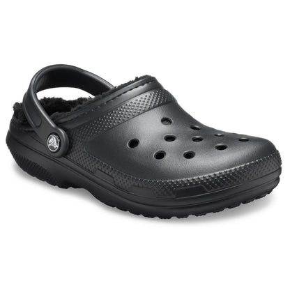 Crocs Classic Lined Clog Unisex Ανατομικό Σαμπό Με Γούνα Μαύρο 060