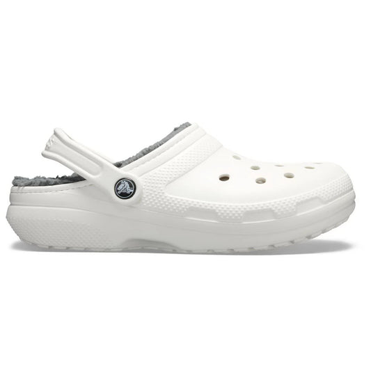 Crocs Classic Lined Clog Unisex Ανατομικό Σαμπό με Γούνα Λευκό 10Μ