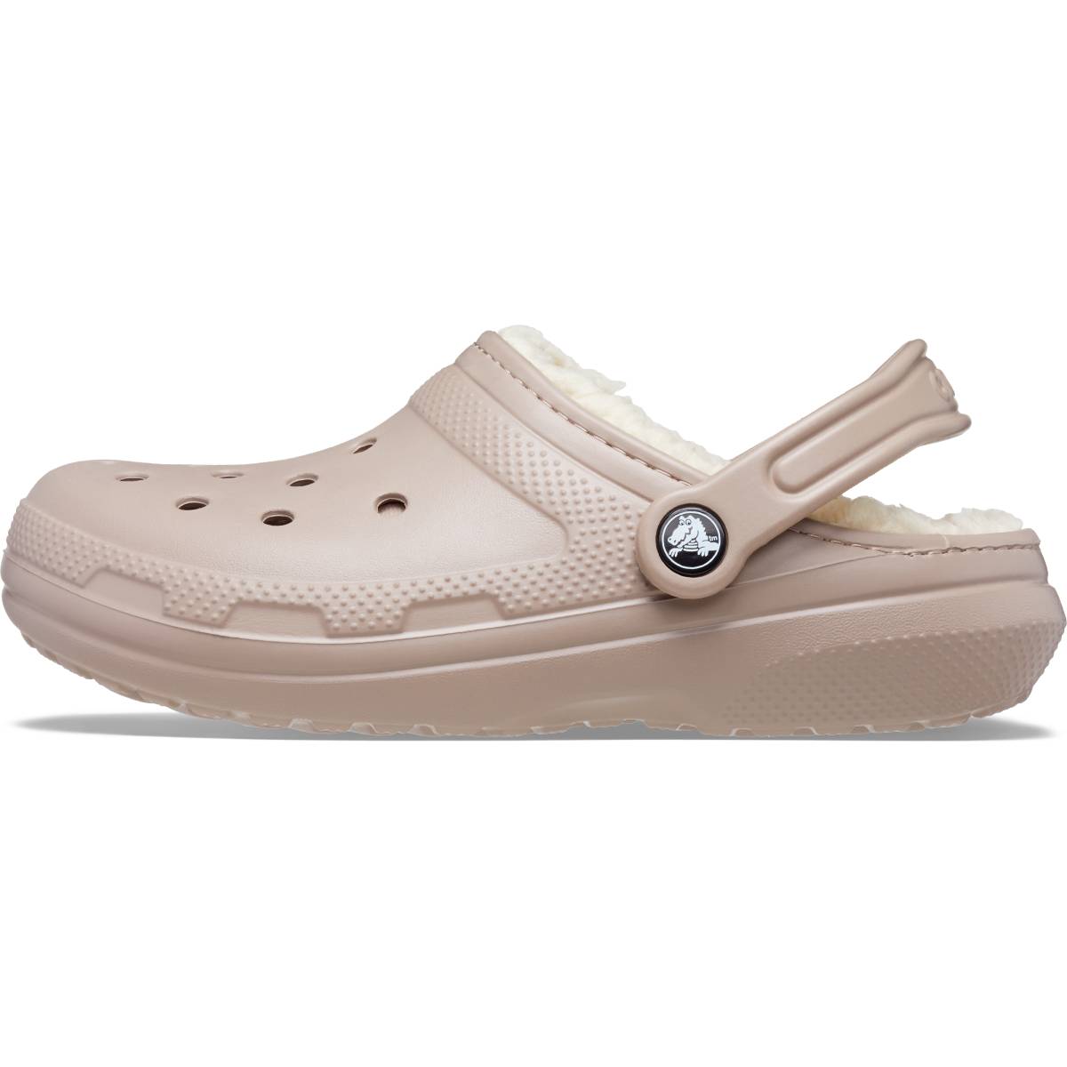 Crocs Classic Lined Clog Unisex Ανατομικό Σαμπό Μπεζ Με Γούνα 2ΥΒ