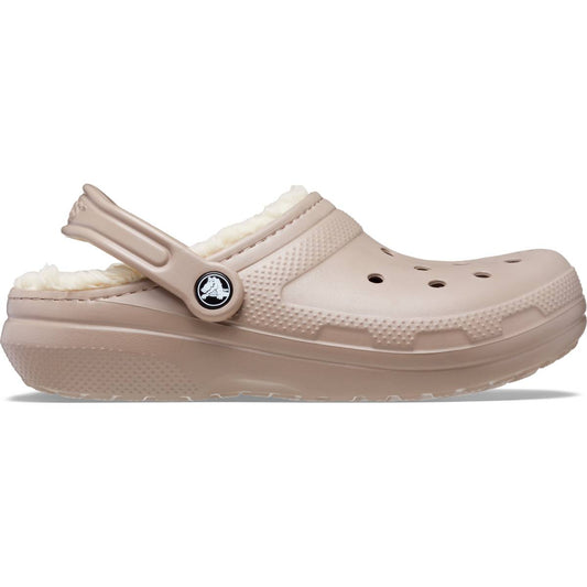 Crocs Classic Lined Clog Unisex Ανατομικό Σαμπό Μπεζ Με Γούνα 2ΥΒ