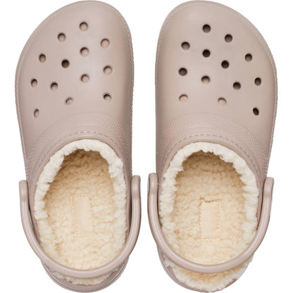 Crocs Classic Lined Clog Unisex Ανατομικό Σαμπό Μπεζ Με Γούνα 2ΥΒ