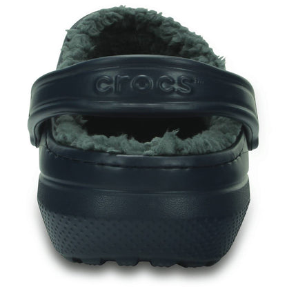 Crocs Classic Lined Clog Unisex Ανατομικό Σαμπό Μπλε Με Γούνα 459