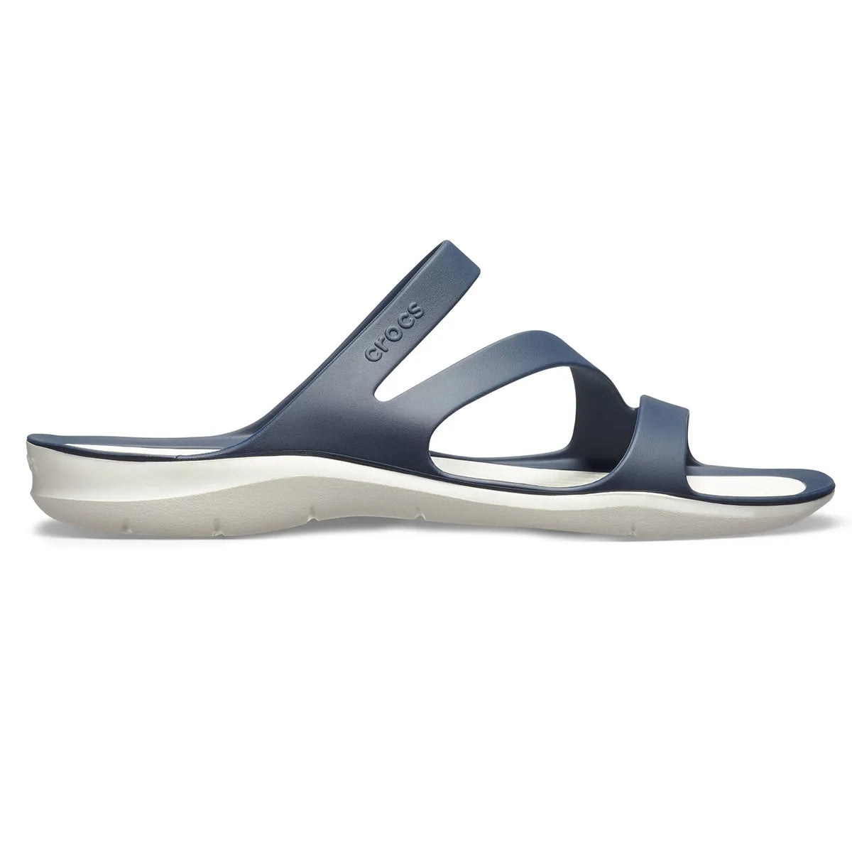 crocs swiftwater sandal πλάγια όψη εξωτερική πλευρά, χρώμα Μπλέ/Λεύκο