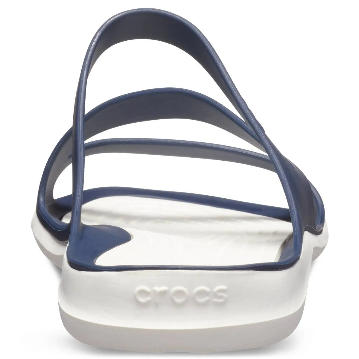 crocs swiftwater sandal πίσω όψη ζευγάρι, χρώμα Μπλέ/Λεύκο